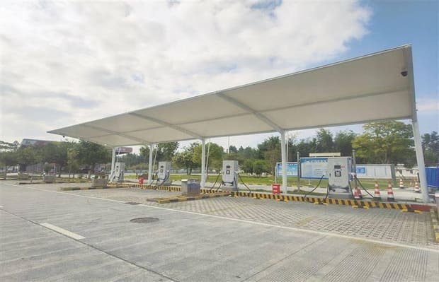高速服务区充电站验收案例:24套设备安全检测完成